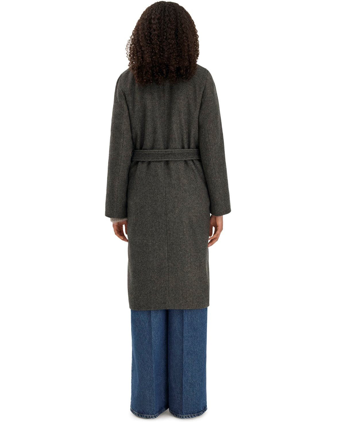Charlotte Twill Belted Coat Driftwood