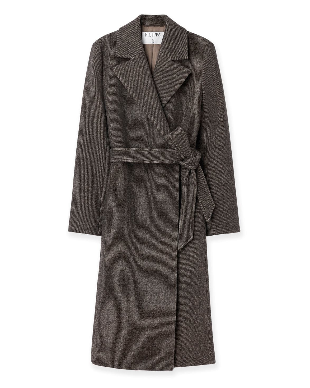 Charlotte Twill Belted Coat Driftwood