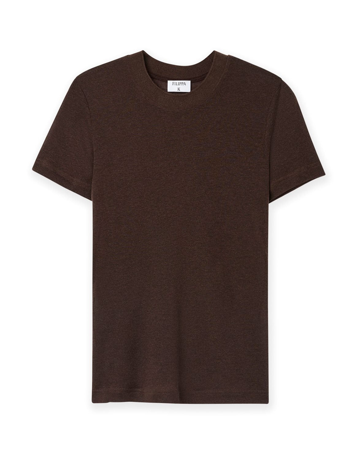 Lyocell Cashmere Tee Brown