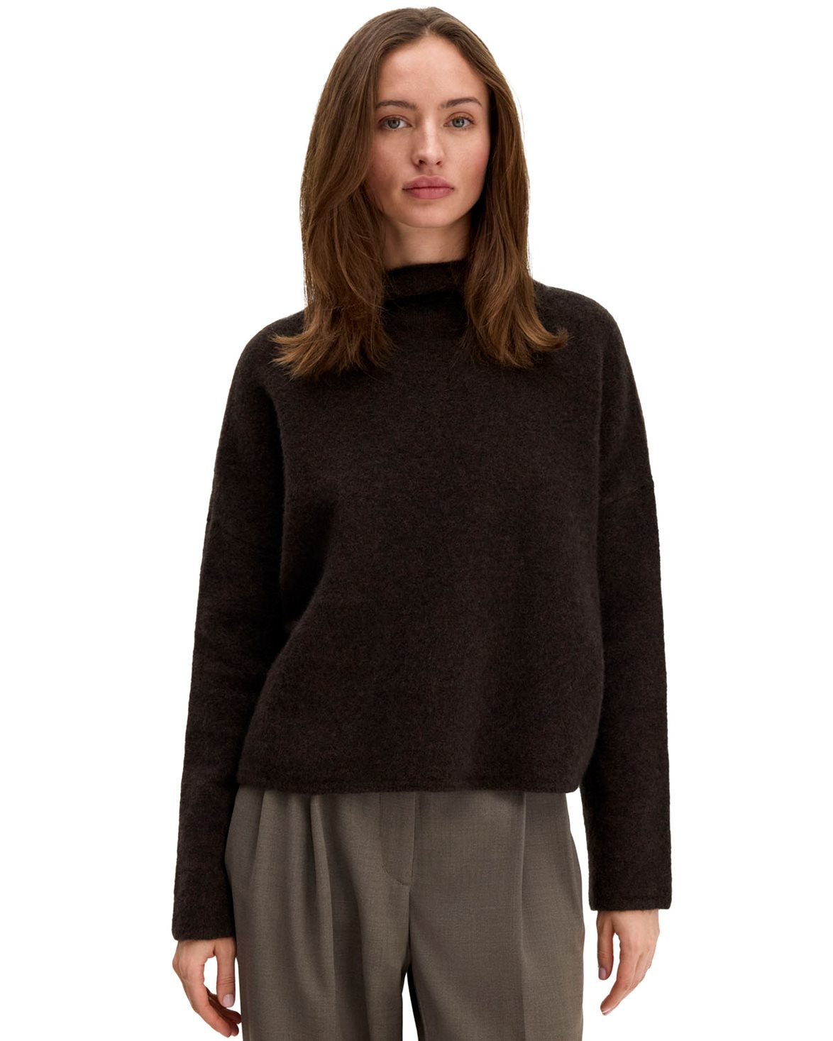 Mika Yak Funnelneck Sweater Golden Brown