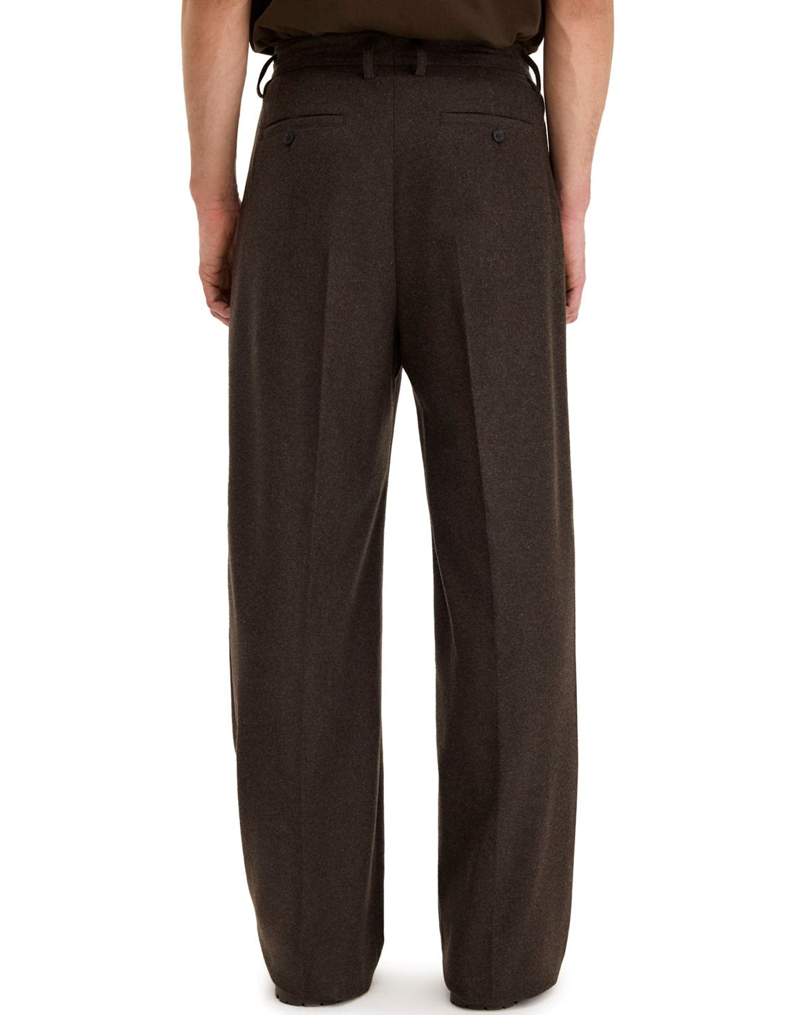 Milo Flannel Trousers Walnut Brown