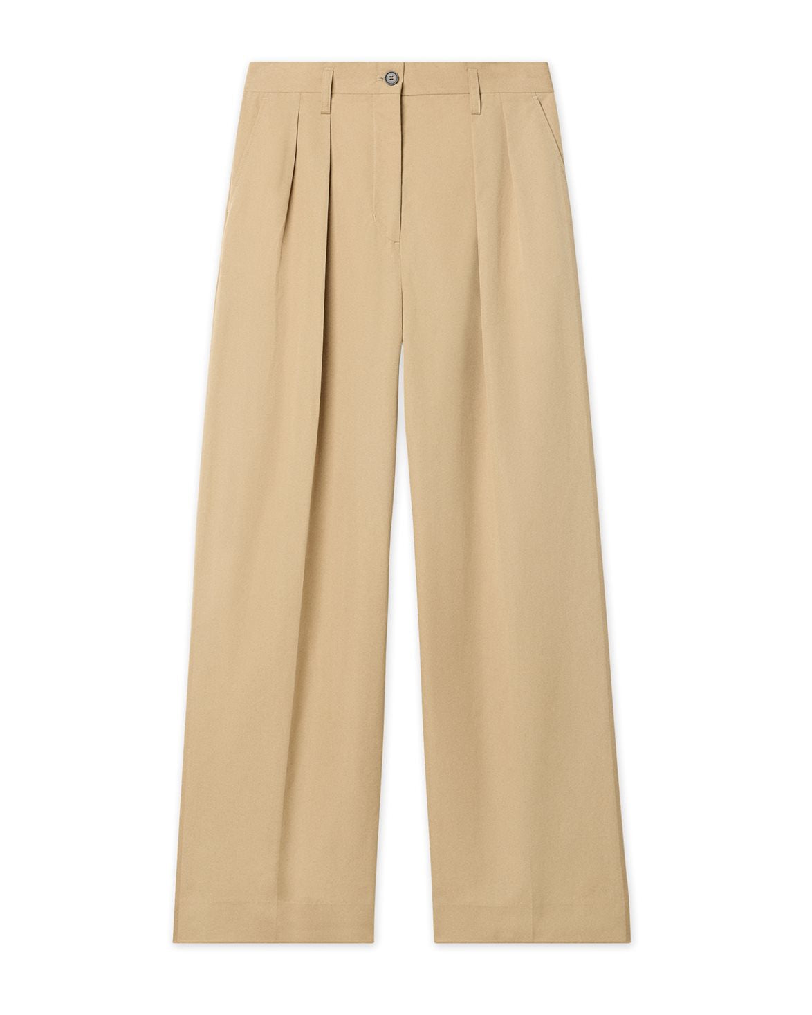 Paloma Cotton Trousers Canvas Beige