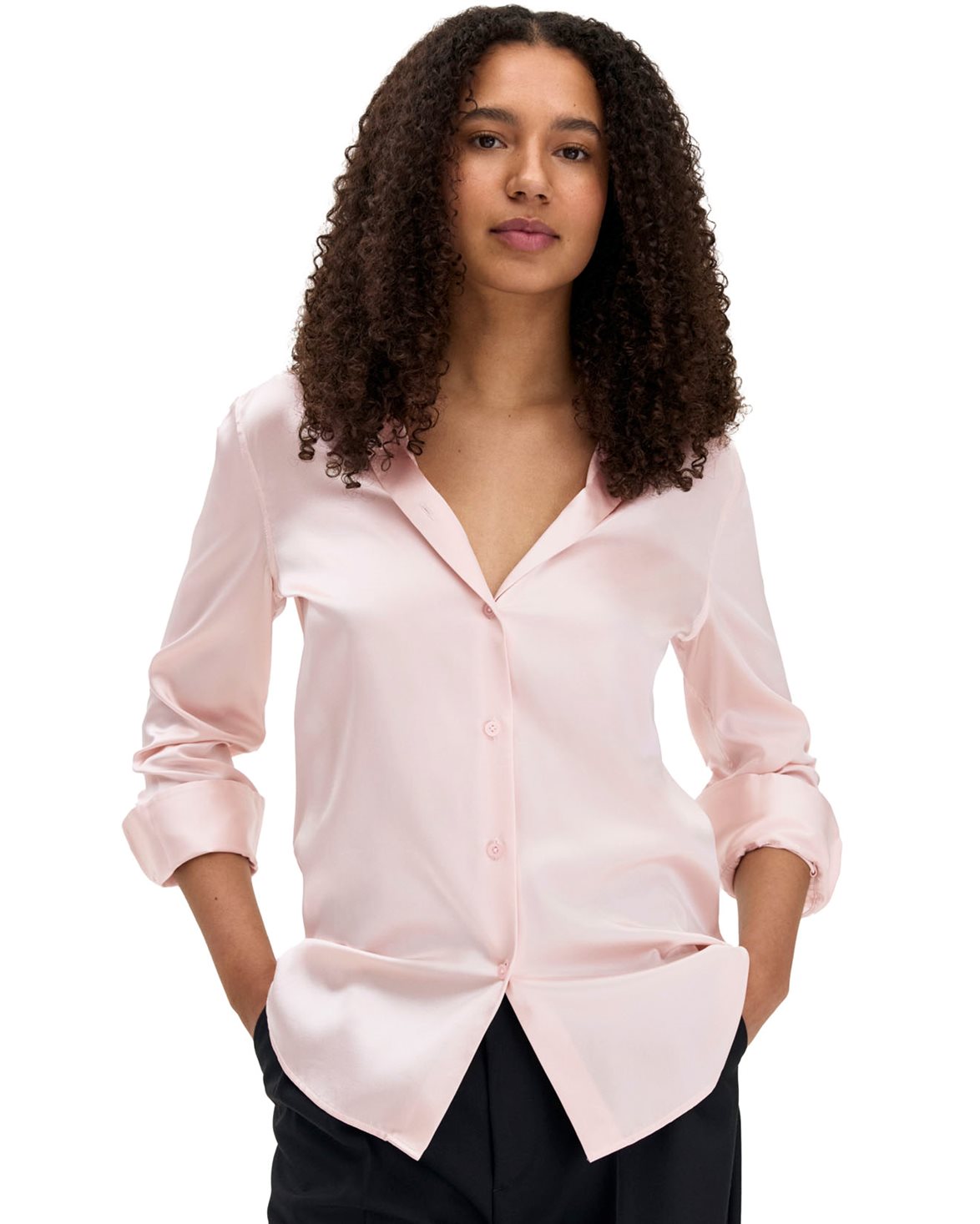 Silk Shirt Light Pink