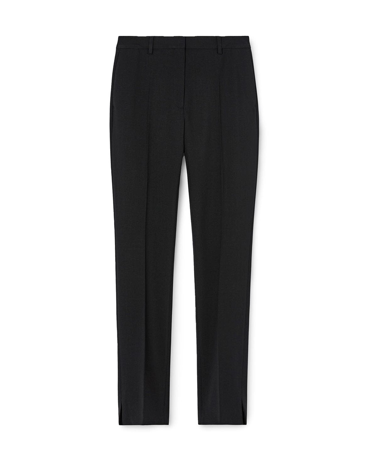 Slim Slit Trousers Black