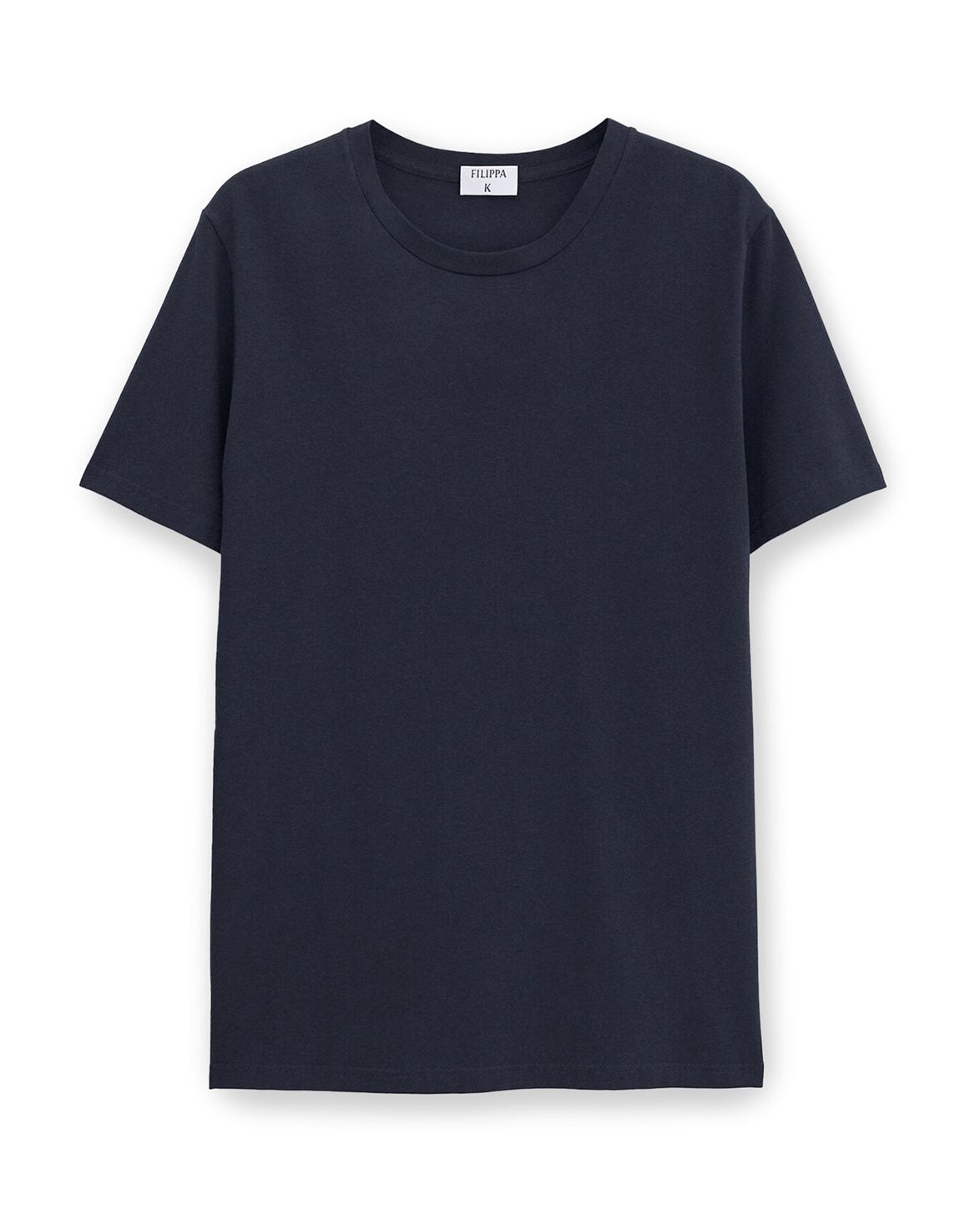 Stretch Cotton Tee Navy