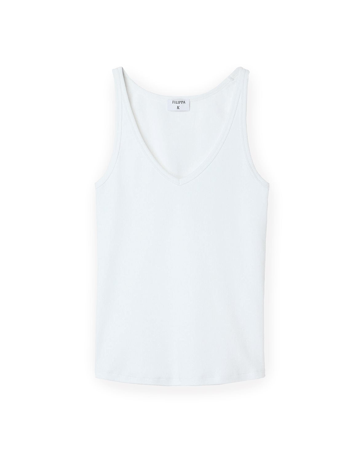 V-Neck Tank White
