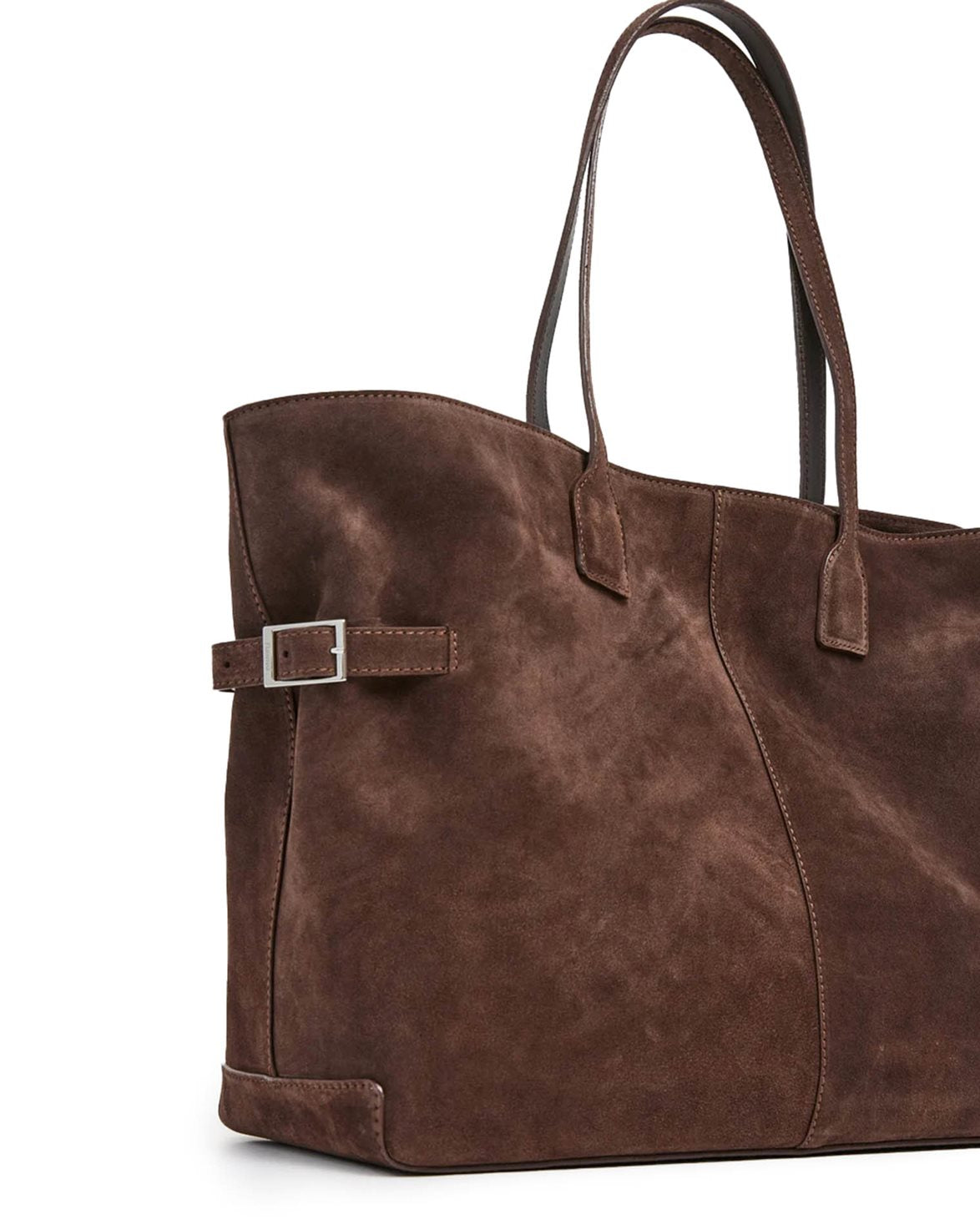 Lesley Tote Suede Chocolate
