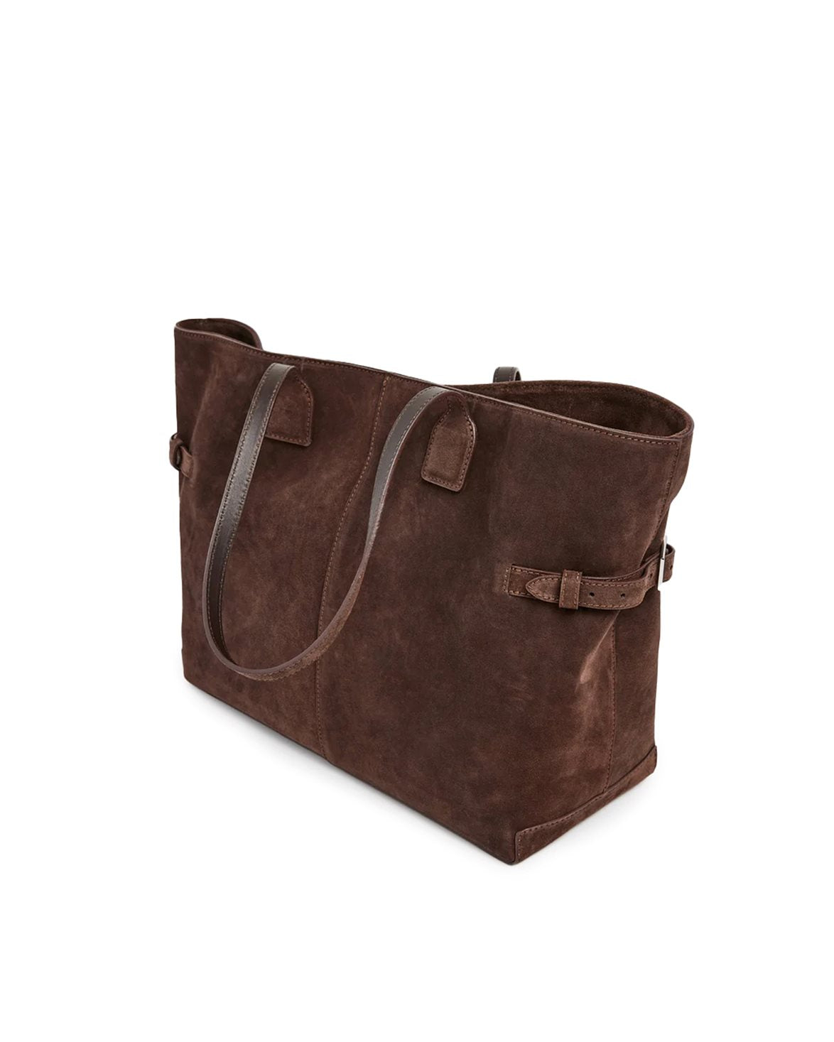 Lesley Tote Suede Chocolate