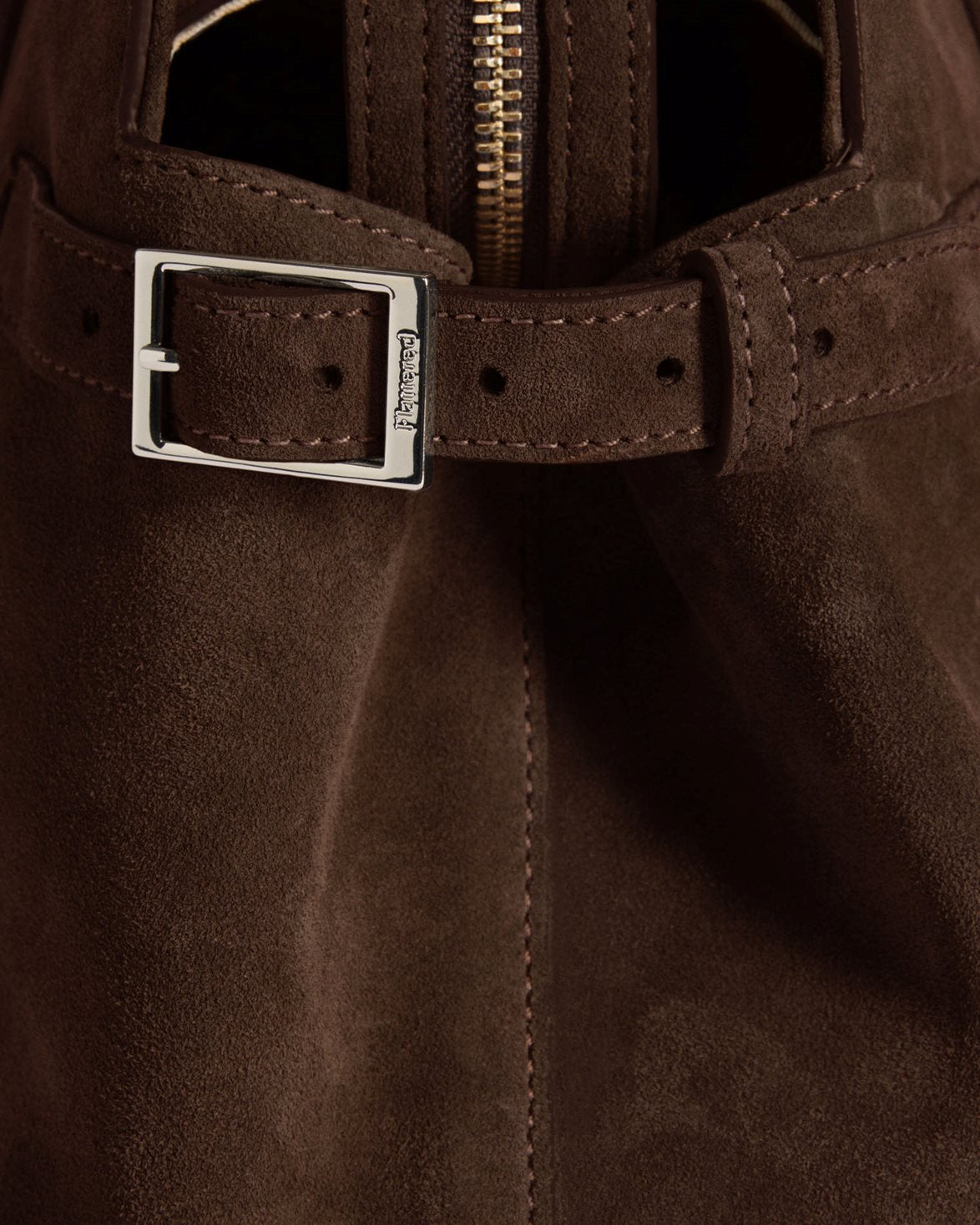 Lisa Bowler Bag Suede Chocolate
