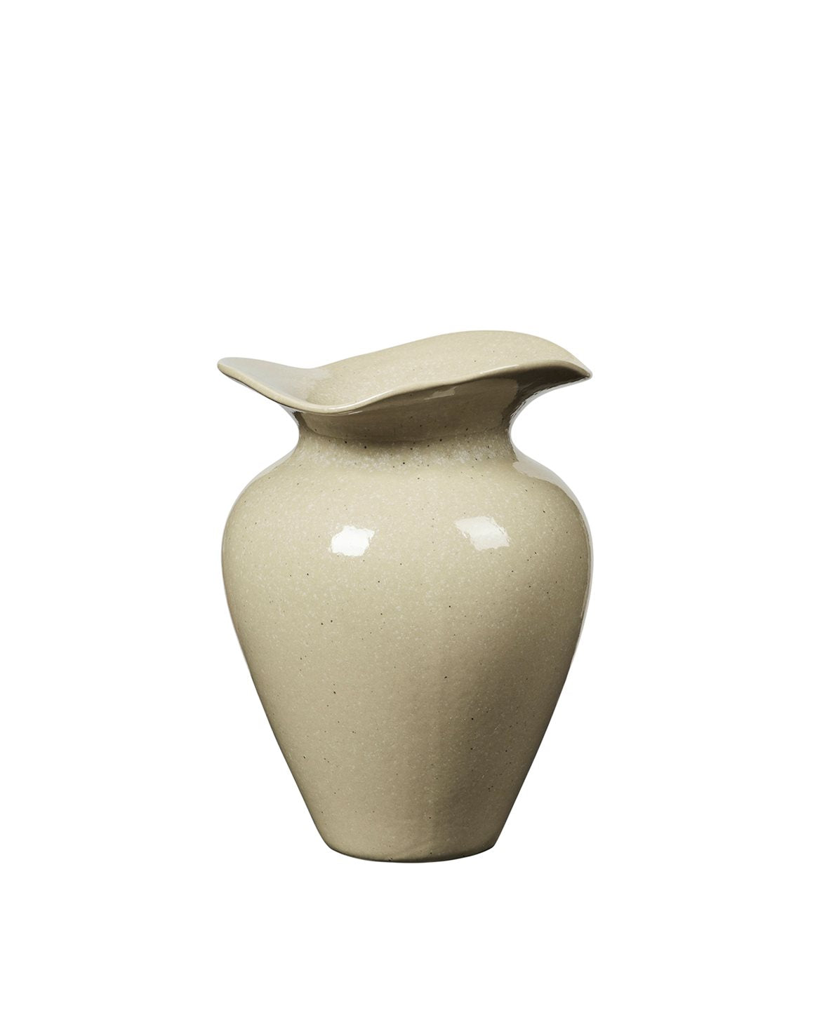 Florentina Vase S Glossy Beige