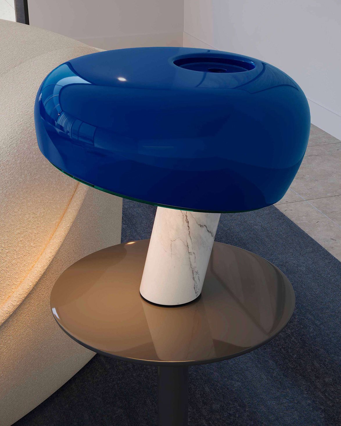 Snoopy Table Lamp Navy Blue