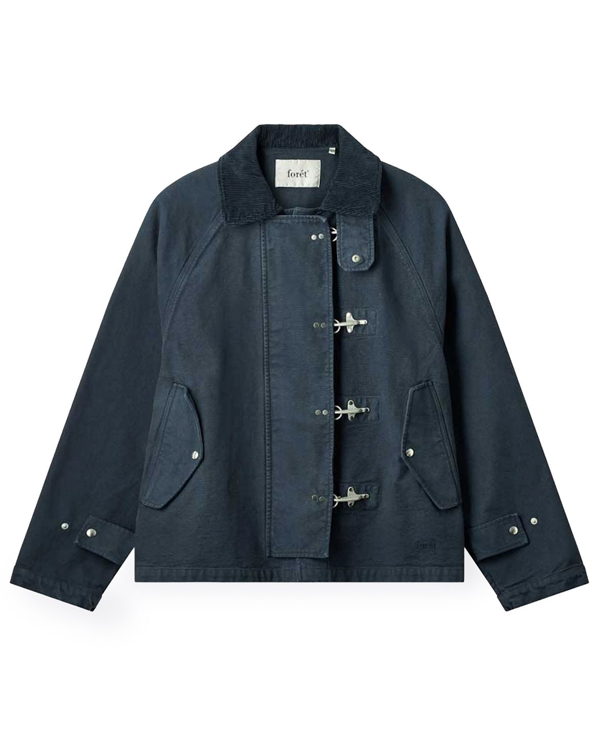Cinder Clasp Canvas Jacket Navy