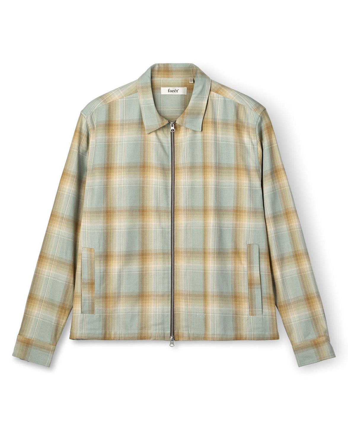 Loft Zip Shirt Green Oxide Check