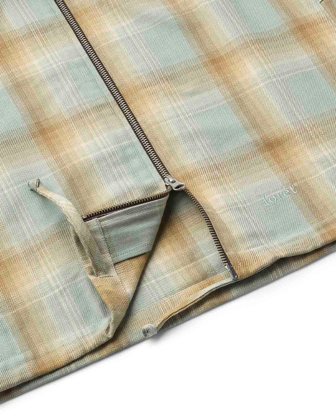 Loft Zip Shirt Green Oxide Check