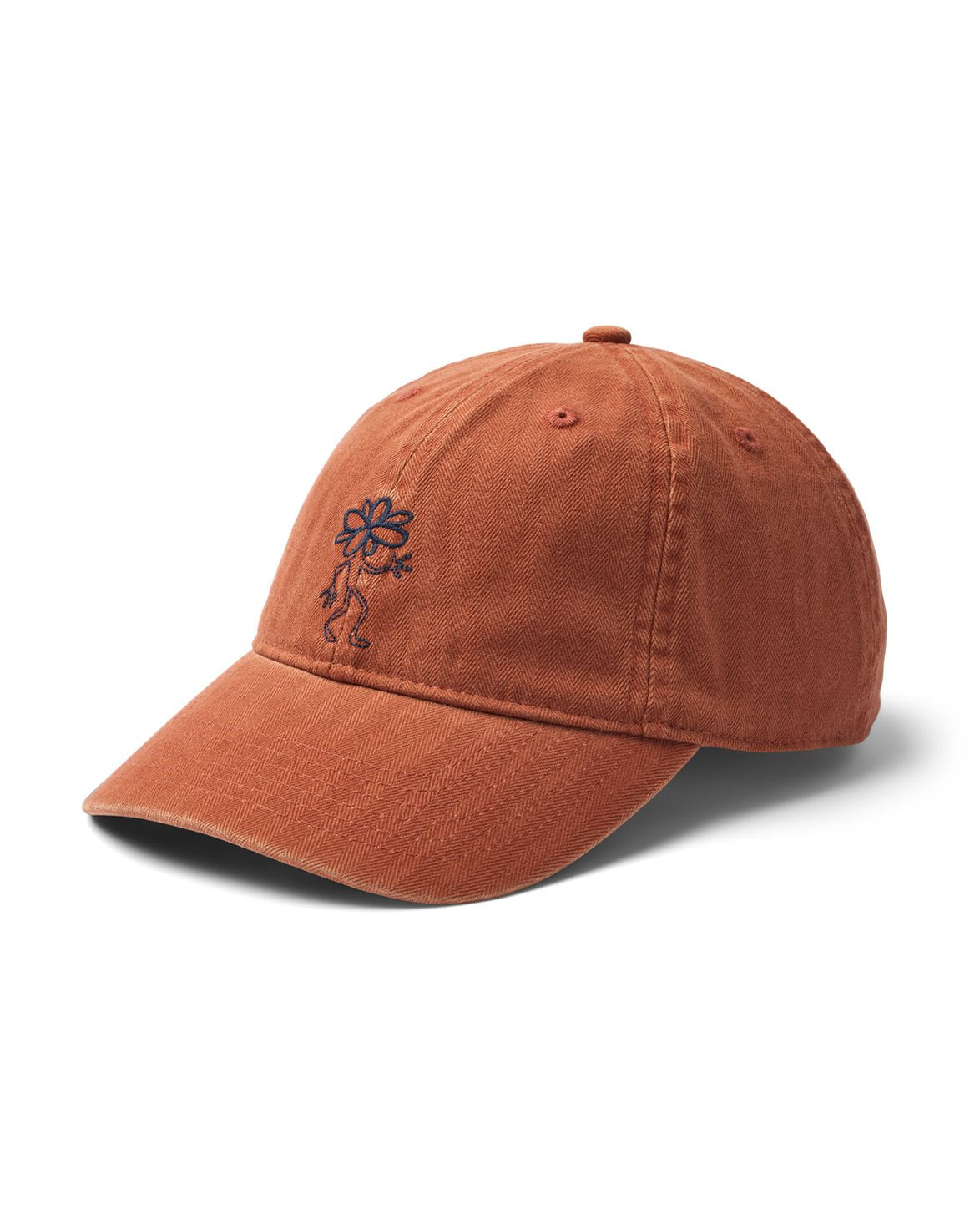 Tree Washed Herringbone Cap Brown