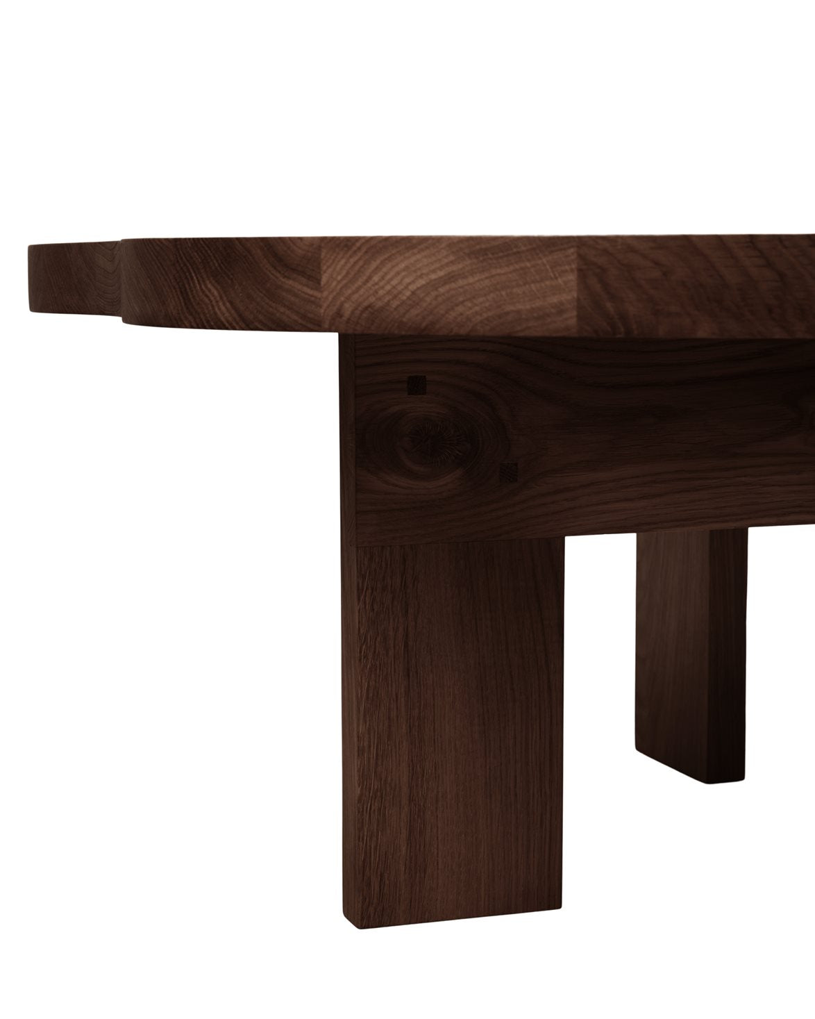Farmhouse Trestle Table Pond Dark Oak