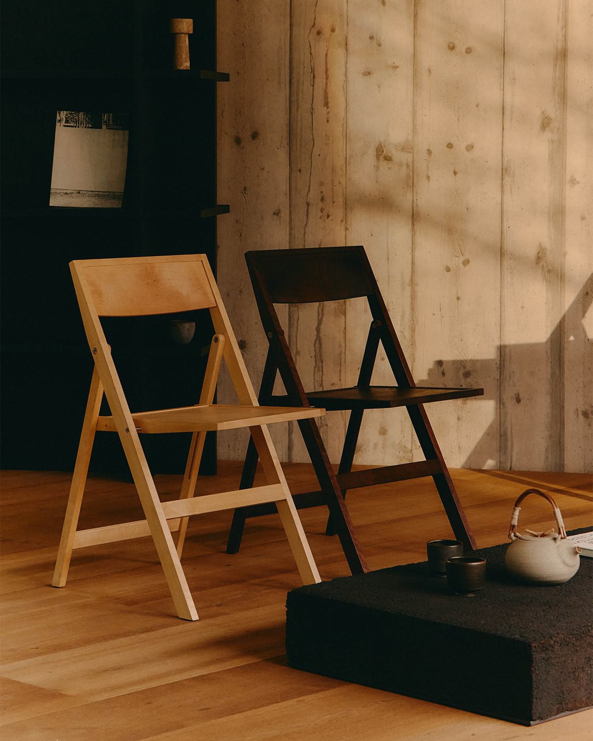 Folding Flat Chair Natural Birch