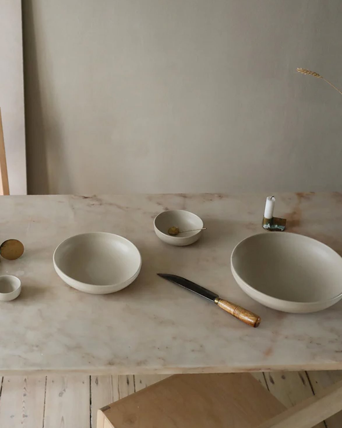 Otto Ceramic Shallow Bowl Medium Natural