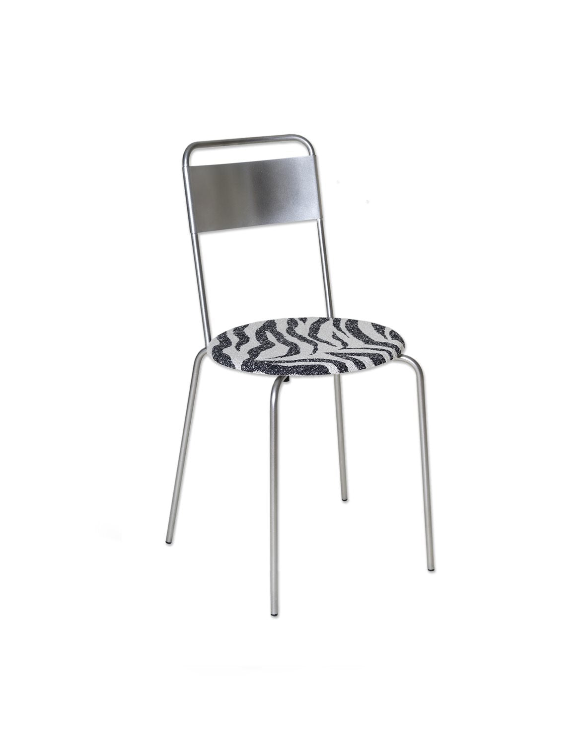 Petit Rond Chair Zebra/Stainless Steel