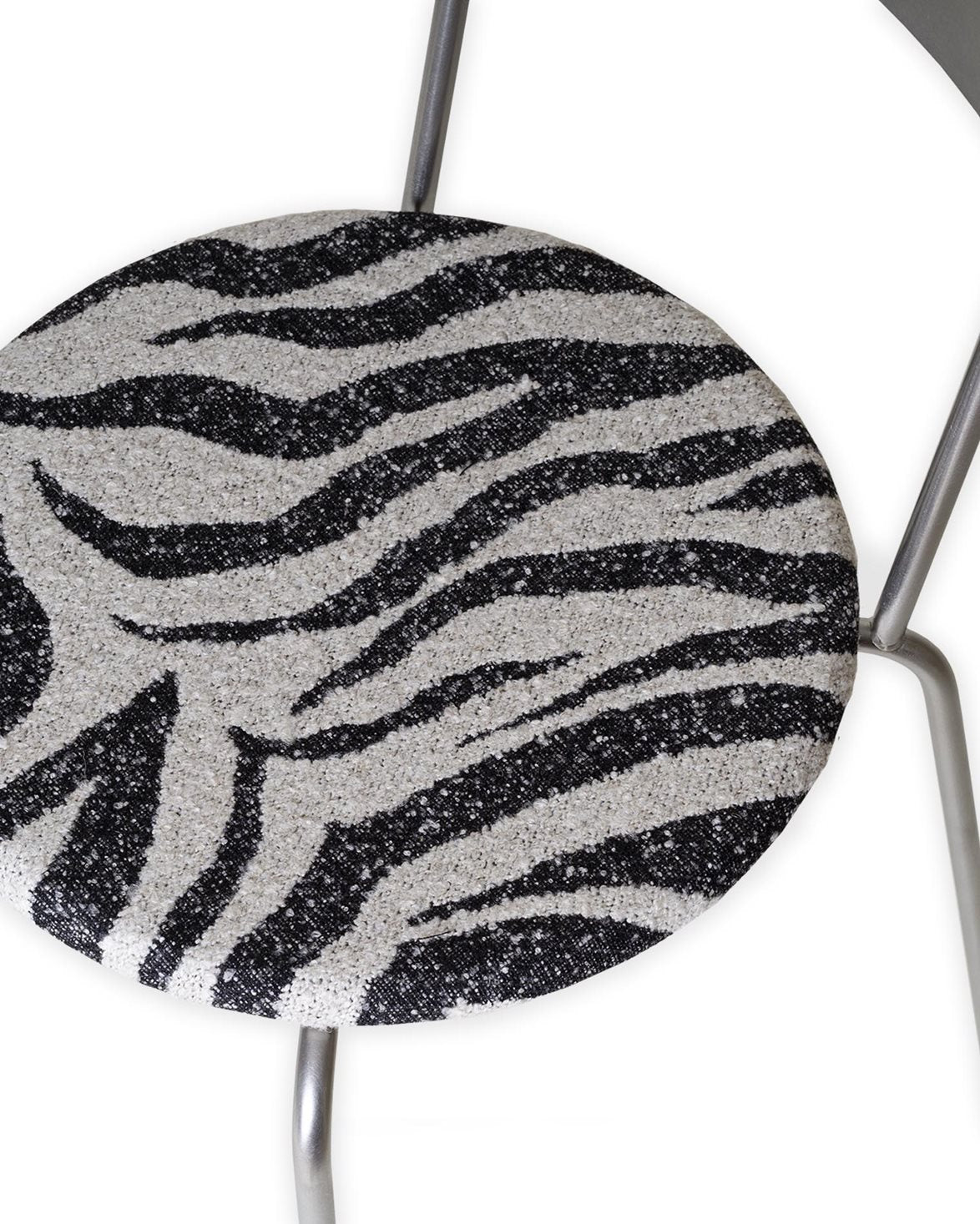 Petit Rond Chair Zebra/Stainless Steel