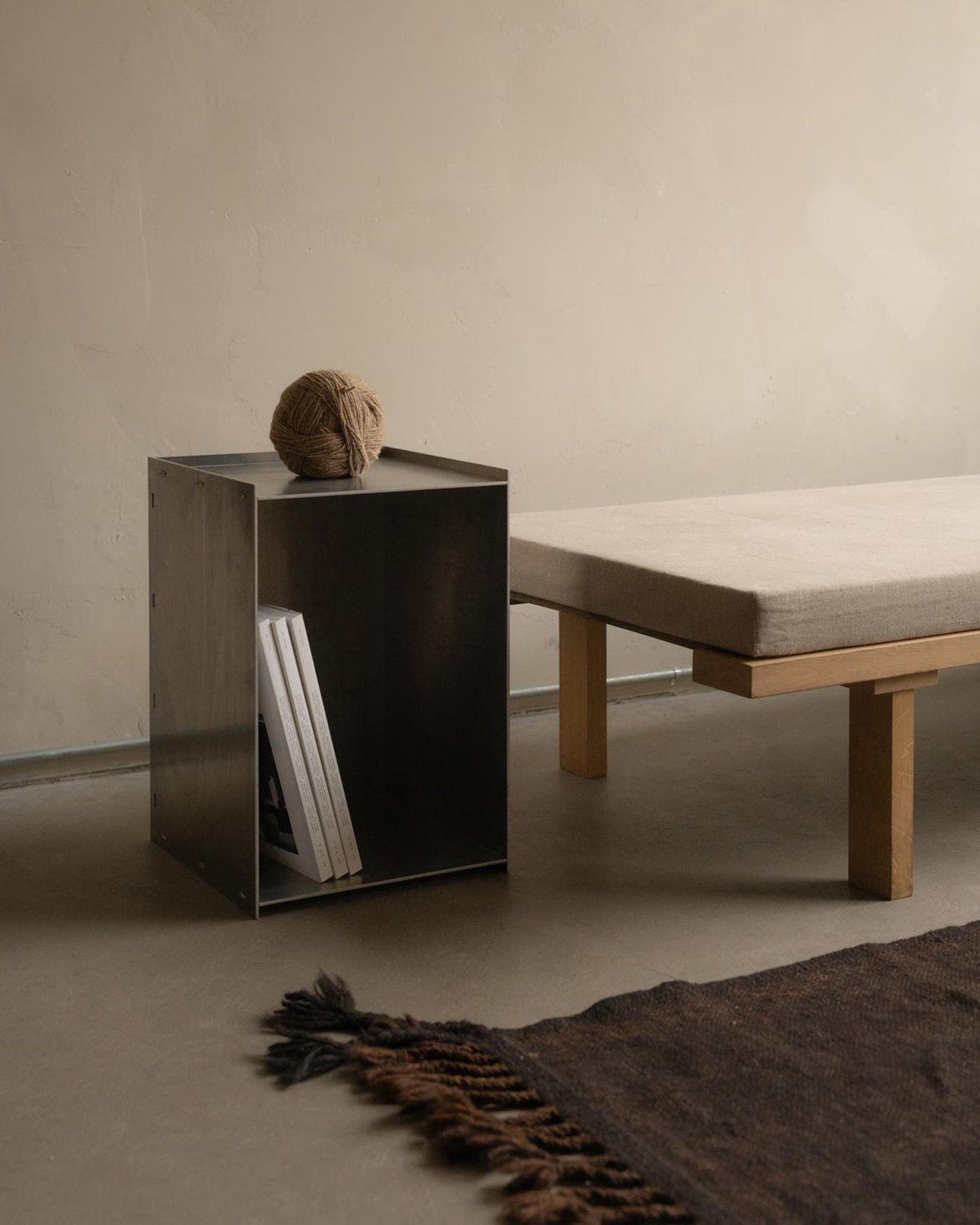 Rivet Box Table Stainless Steel