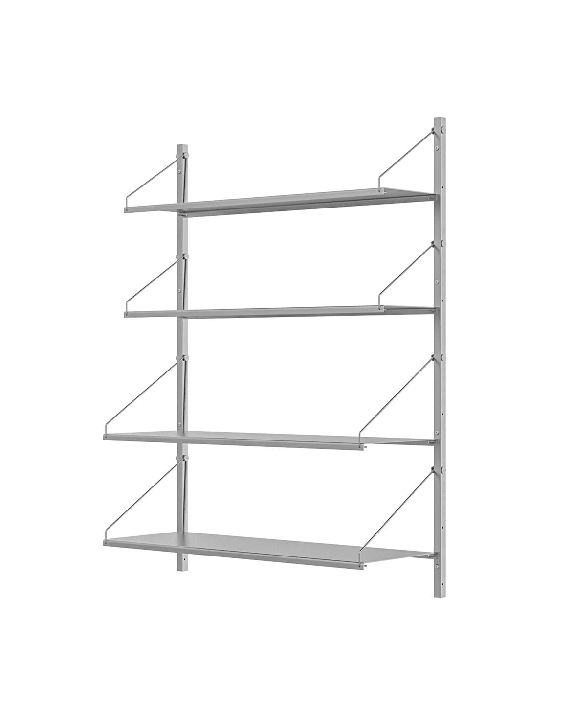 Shelf Library H1084 Single Section Stainless Steel