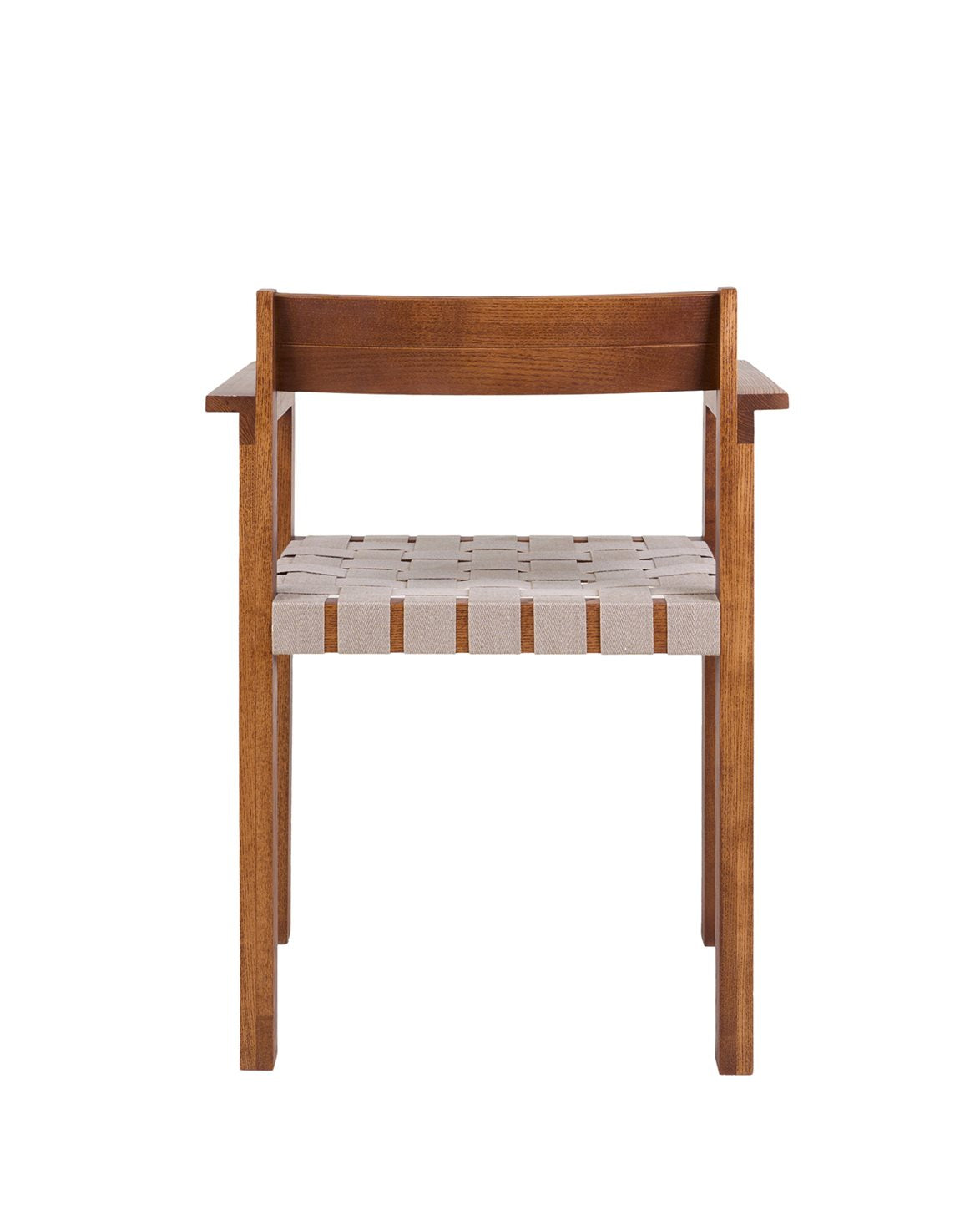 Symmetry Armrest Chair Honey Ash Wood/Oat Fabric