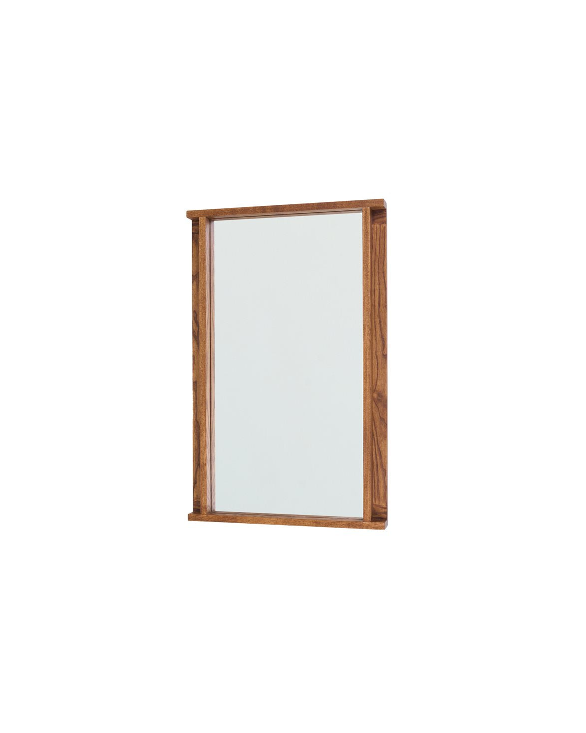 Symmetry Mirror Small Honey Ash Wood