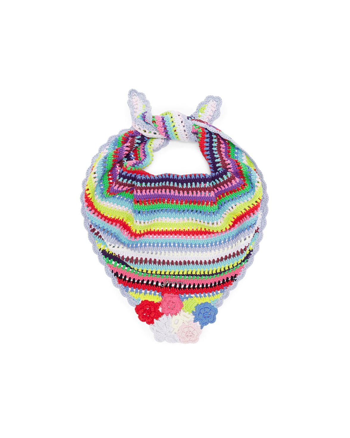 Crochet Triangle Scarf Multicolour