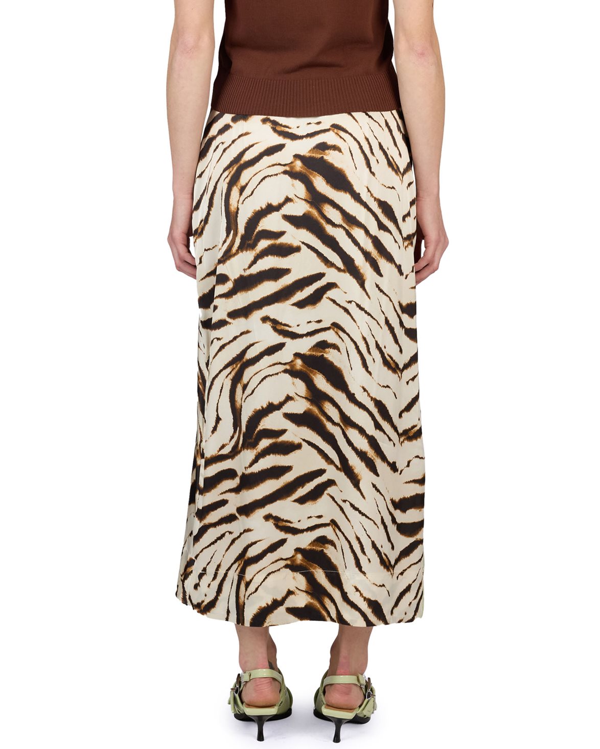 Printed Shibori Organza Skirt Seedling