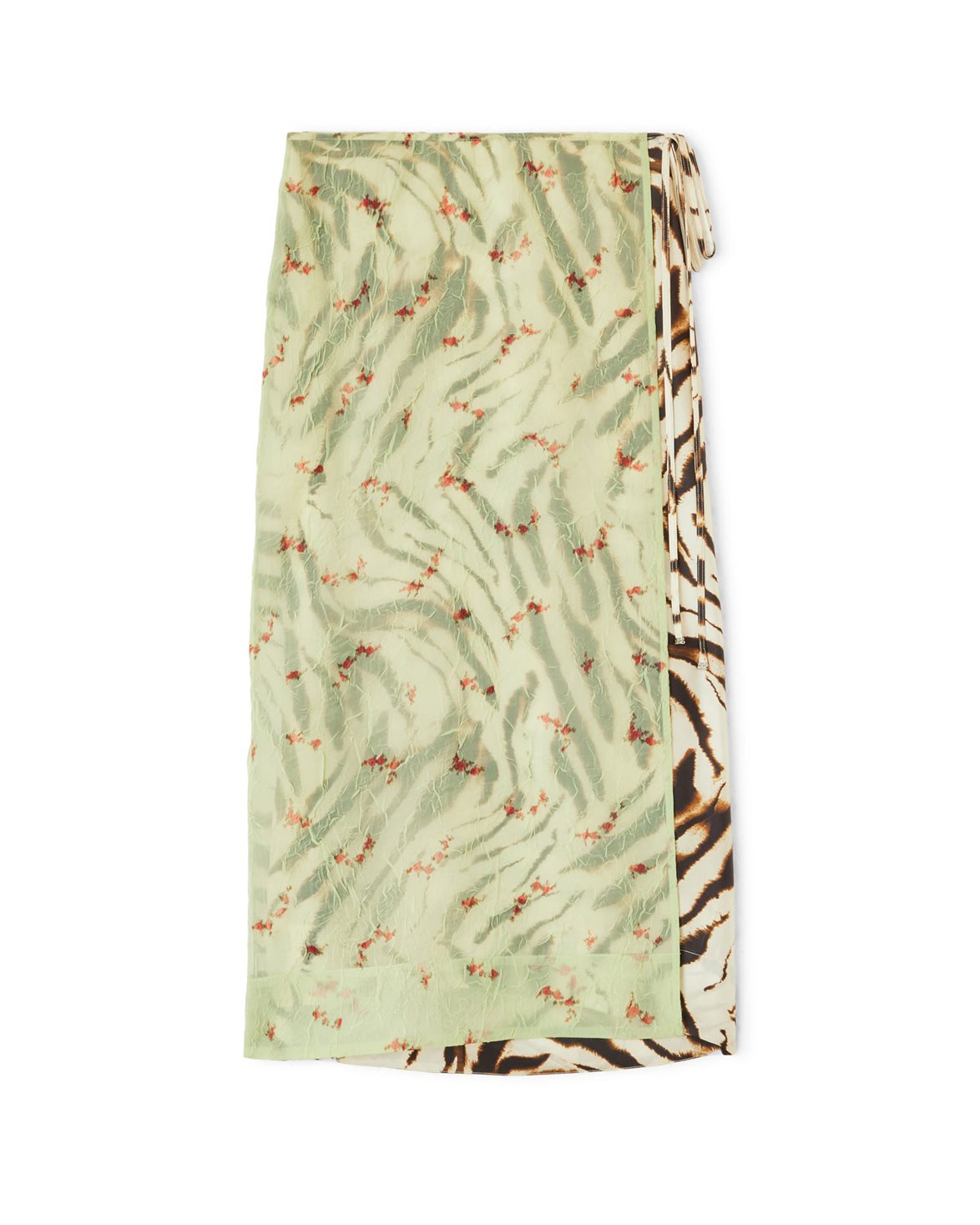 Printed Shibori Organza Skirt Seedling