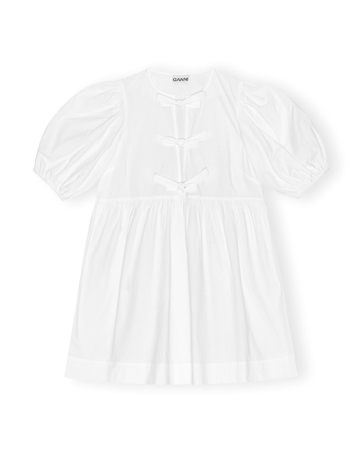 Tie String Mini Dress Bright White