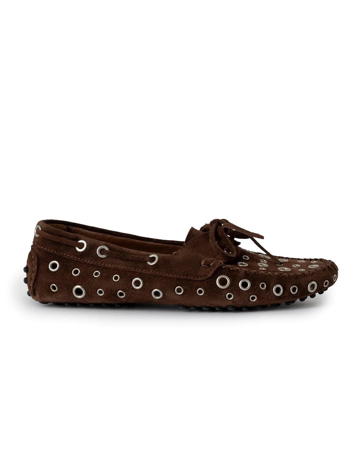 Car Shoes Eyelets Brown