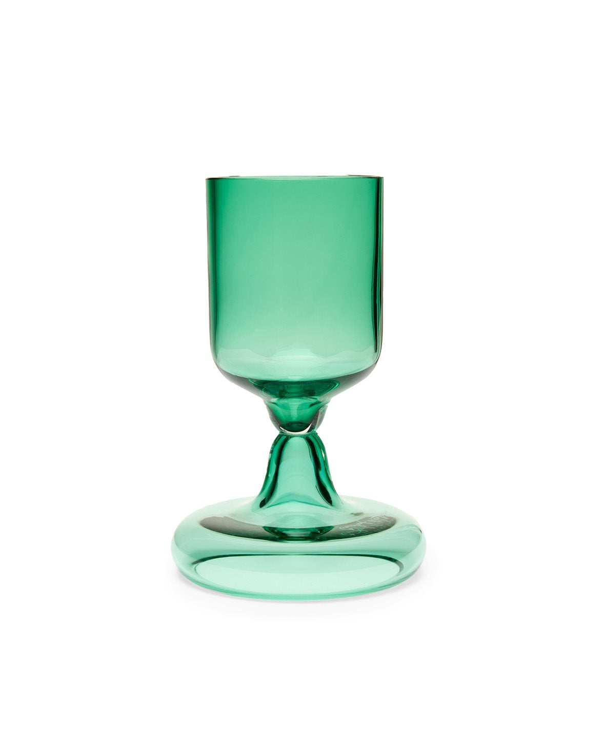 Chunky Beer Glass Transparent Green