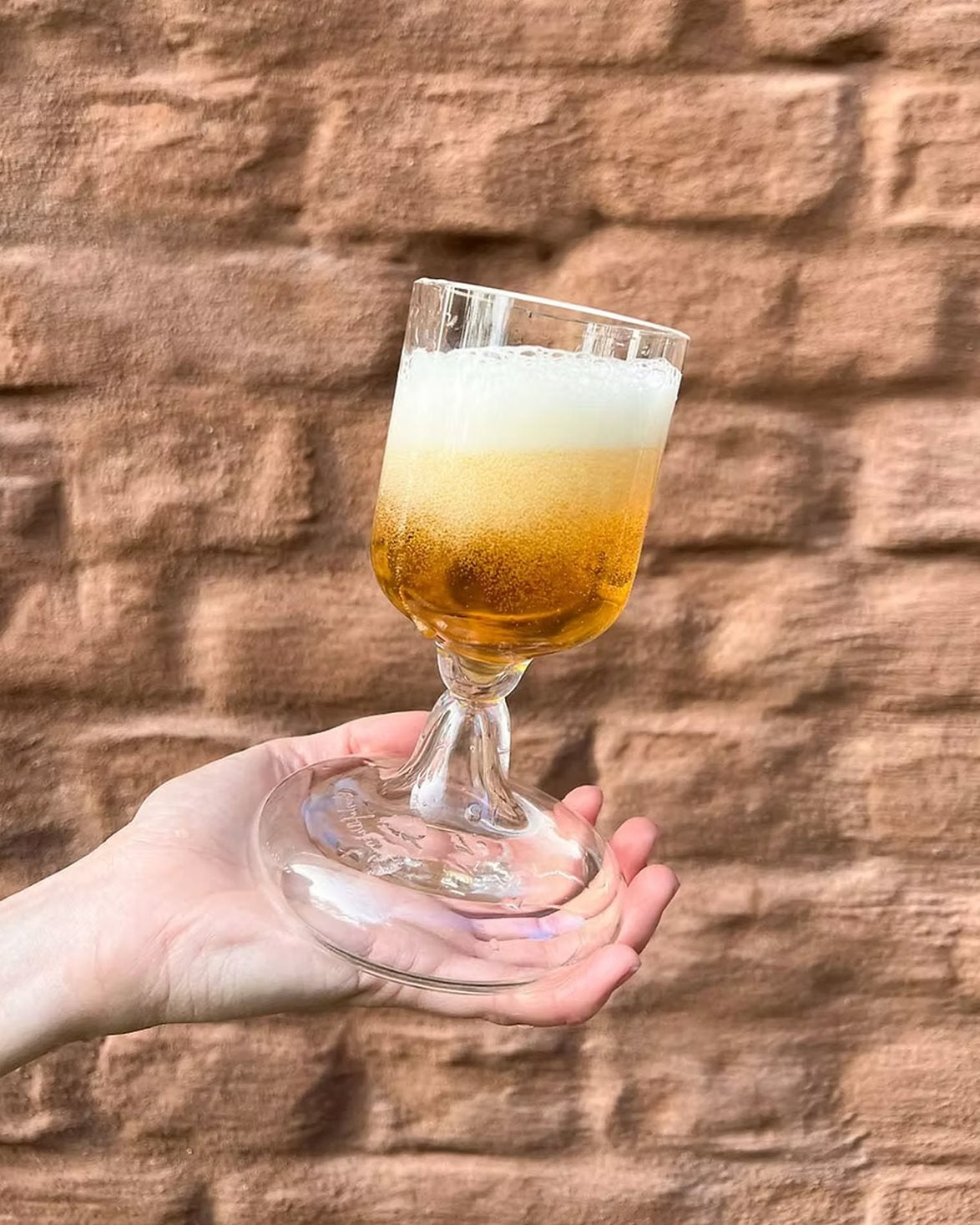 Chunky Beer Glass Transparent