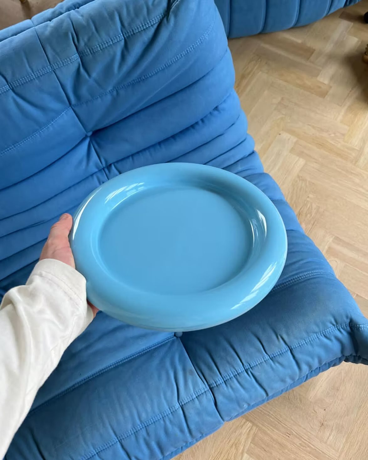 Chunky Plate Light Blue