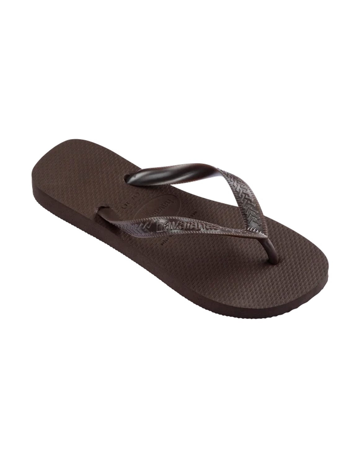 Top Tiras Flip Flops W Dark Brown