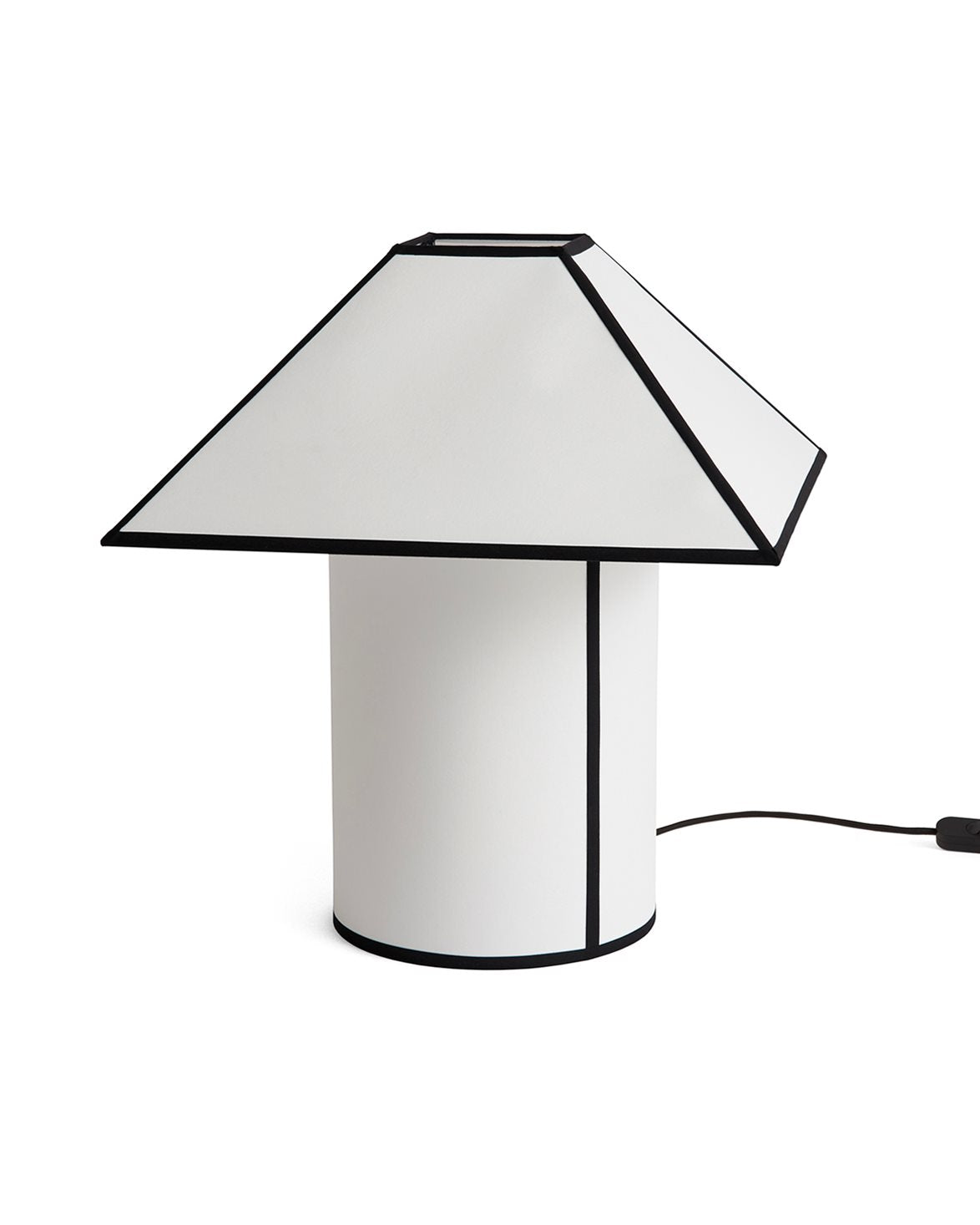 Ava Pyramid Table Lamp 45 Cm White