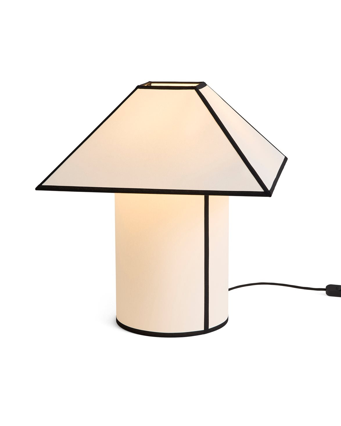 Ava Pyramid Table Lamp 45 Cm White