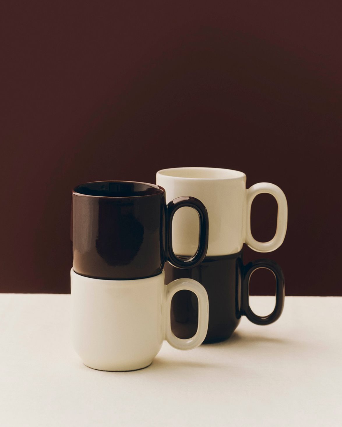 Barro Cup Set Of 2 Burgundy