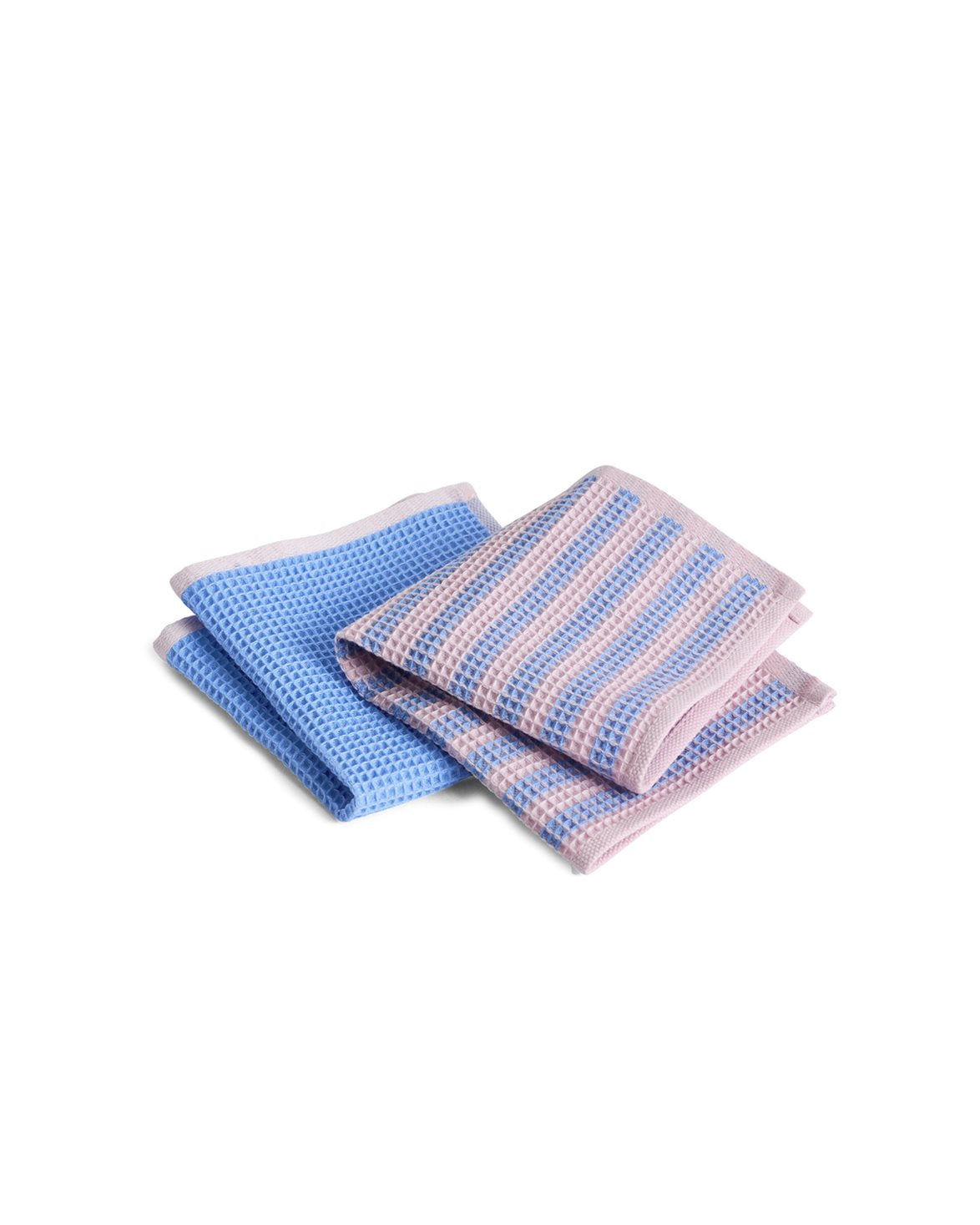 Canteen Dish Cloth Set Of 2 Sky Blue/Pink Mix