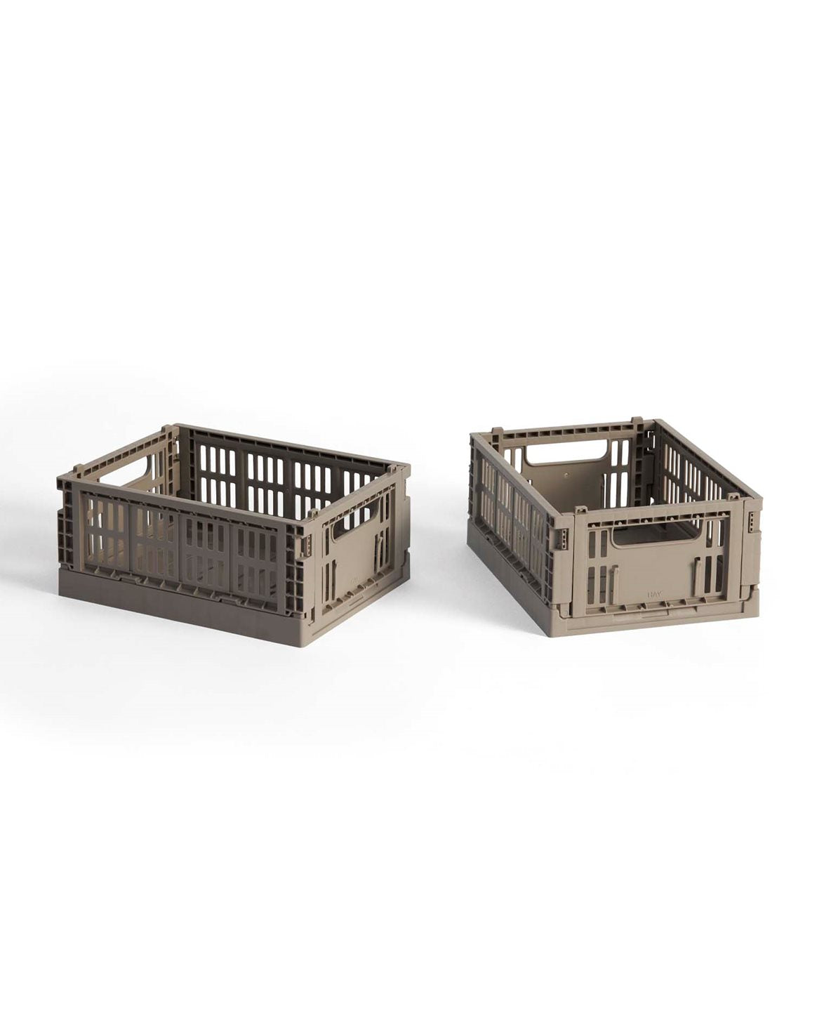 Hay Colour Crate Mini Set Of 2 Warm Grey