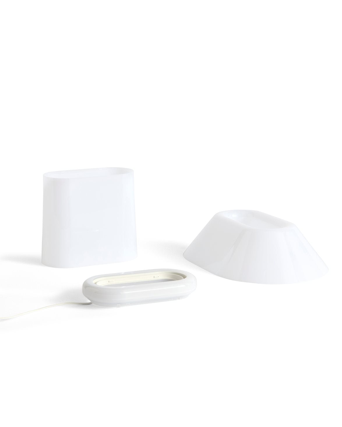 Drome Table Lamp White Opal Acrylic