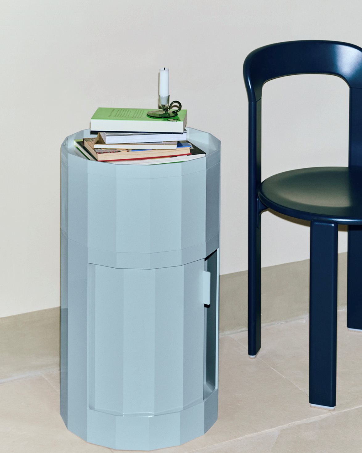 Facet Cabinet High Misty Blue