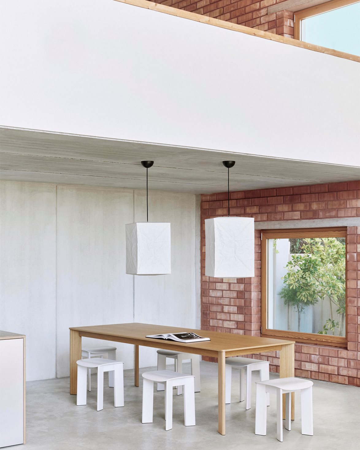 Paper Shade Cube High Classic White