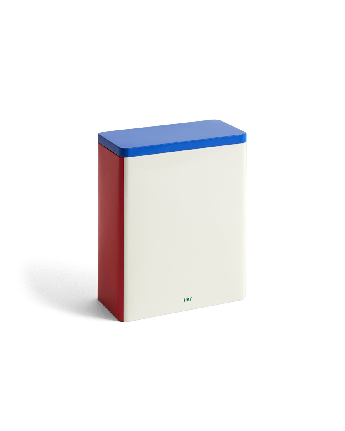 Tin Container X-Large White Blue Red