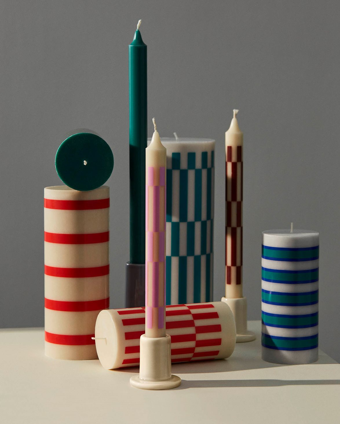 Tube Candleholder S Off White