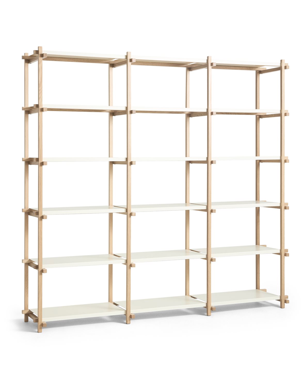 Woody Shelving Column High Soaped Oakalmond white