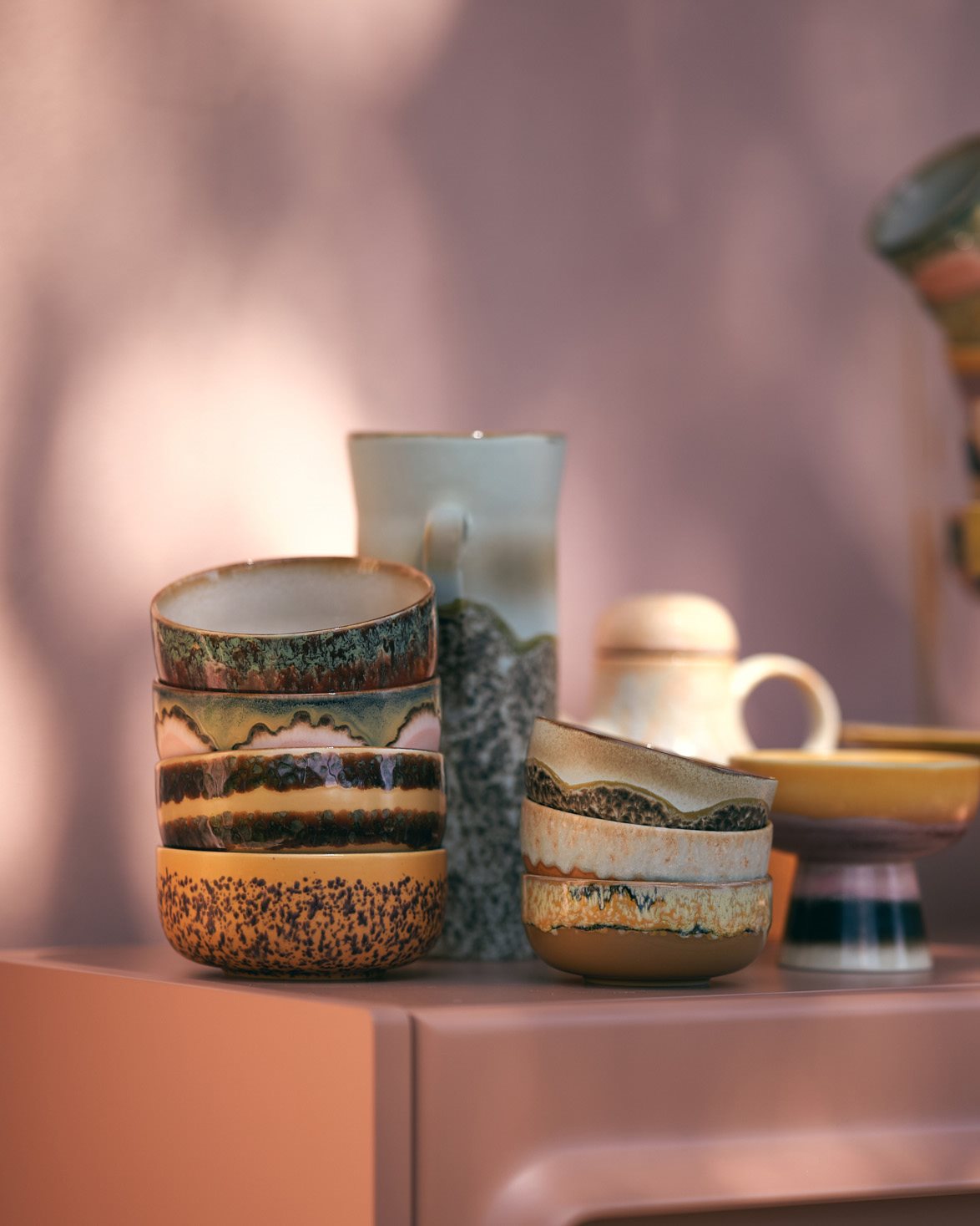70S Ceramics Dessert Bowl Petal