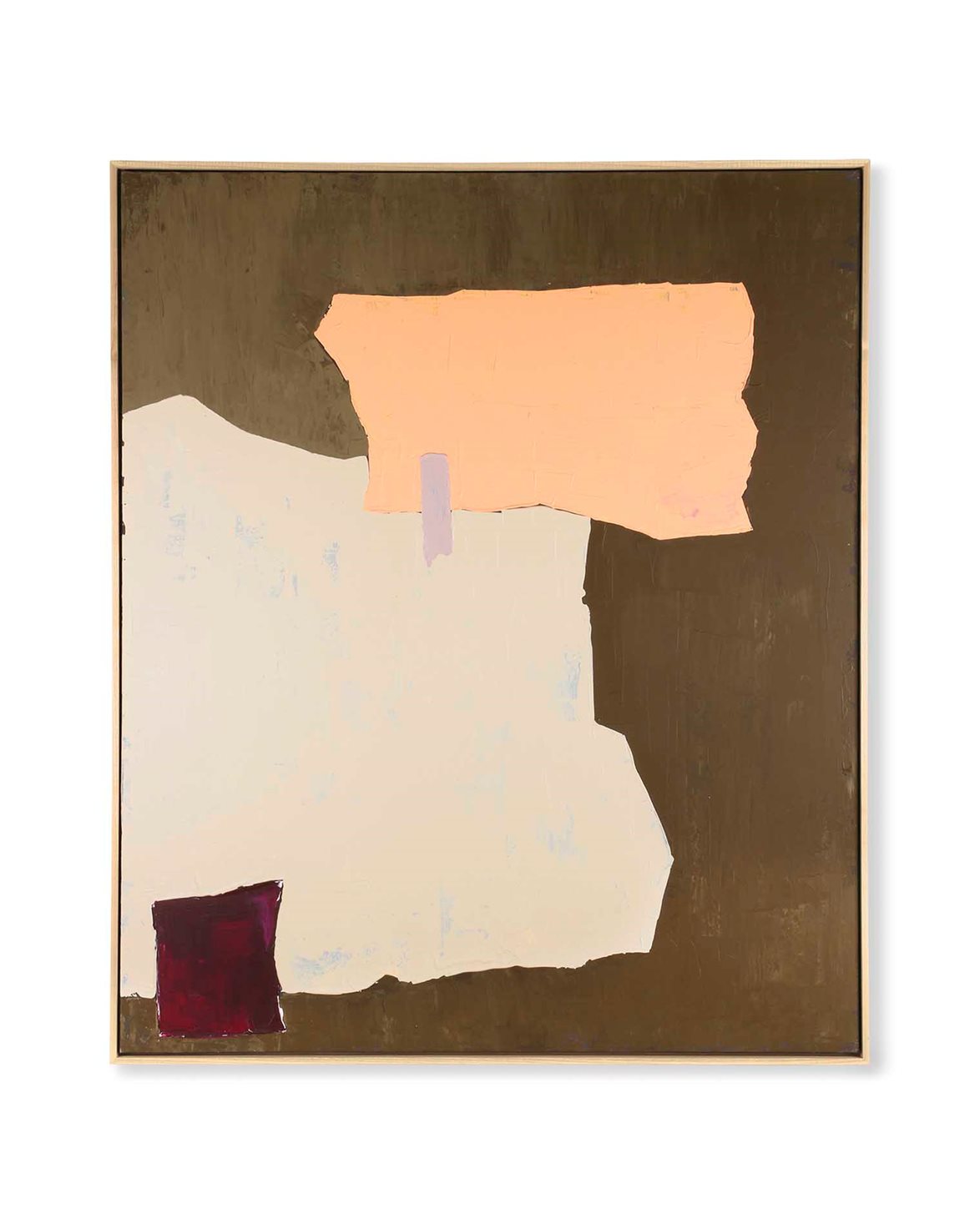 Abstract Painting Mustard/Nude